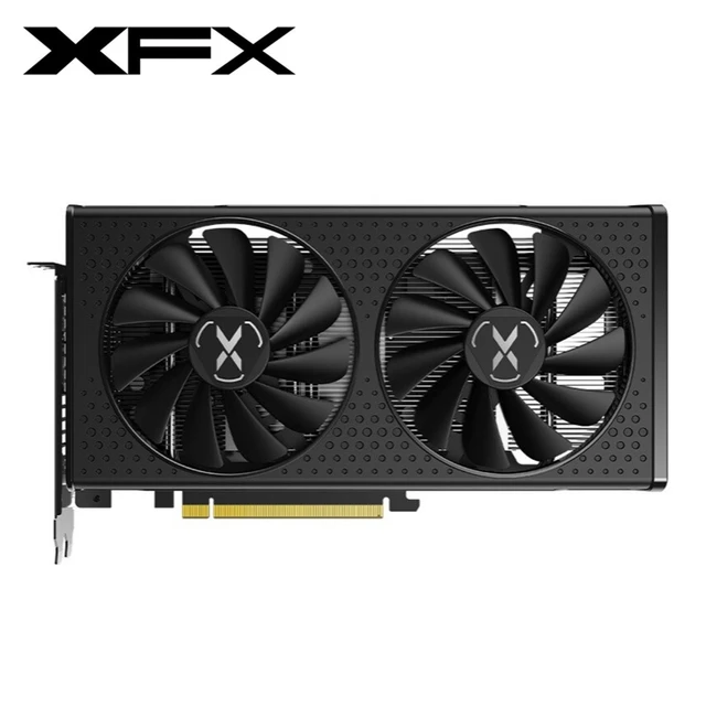 XFX RX 6600 XT 6600XT RX6600 XT 8GB Graphics Card AMD GPU Radeon RX6600XT RX6600 XT GDDR6 Video Cards Desktop PC Computer Game 4
