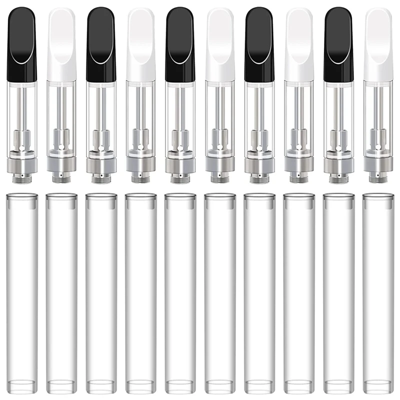 Storage Cartridges 20pcs Empty For 1.0ML Glass Ceramic Easy To Refill