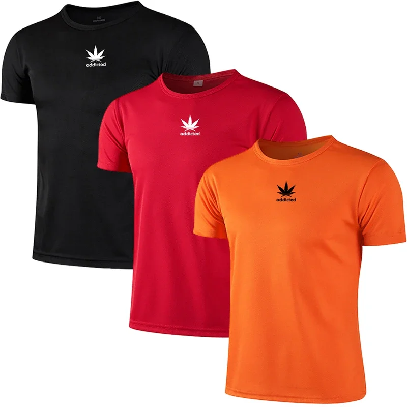 Men's Quick Dry Short Sleeve Athletic Running Gym T-Shirt