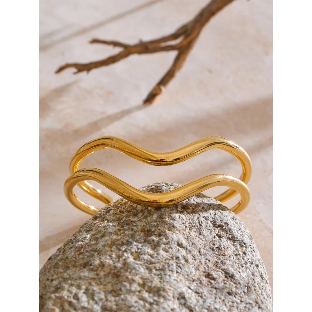 Yhpup Stainless Steel Bracelet Bangle