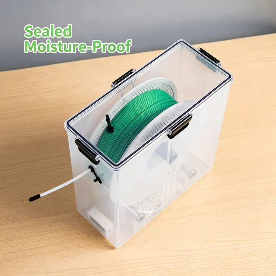 Dustproof 3D Printing Filament Dry Box Hygrometer Thermometer Filament Storage Case Viewable Anti-Moisture image 5