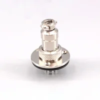10sets GX12 Flange mounting 3-hole fixing aviation connector plug&socket 2/3/4/5/6/7/8/9/10/12/14pin circular connectors 3