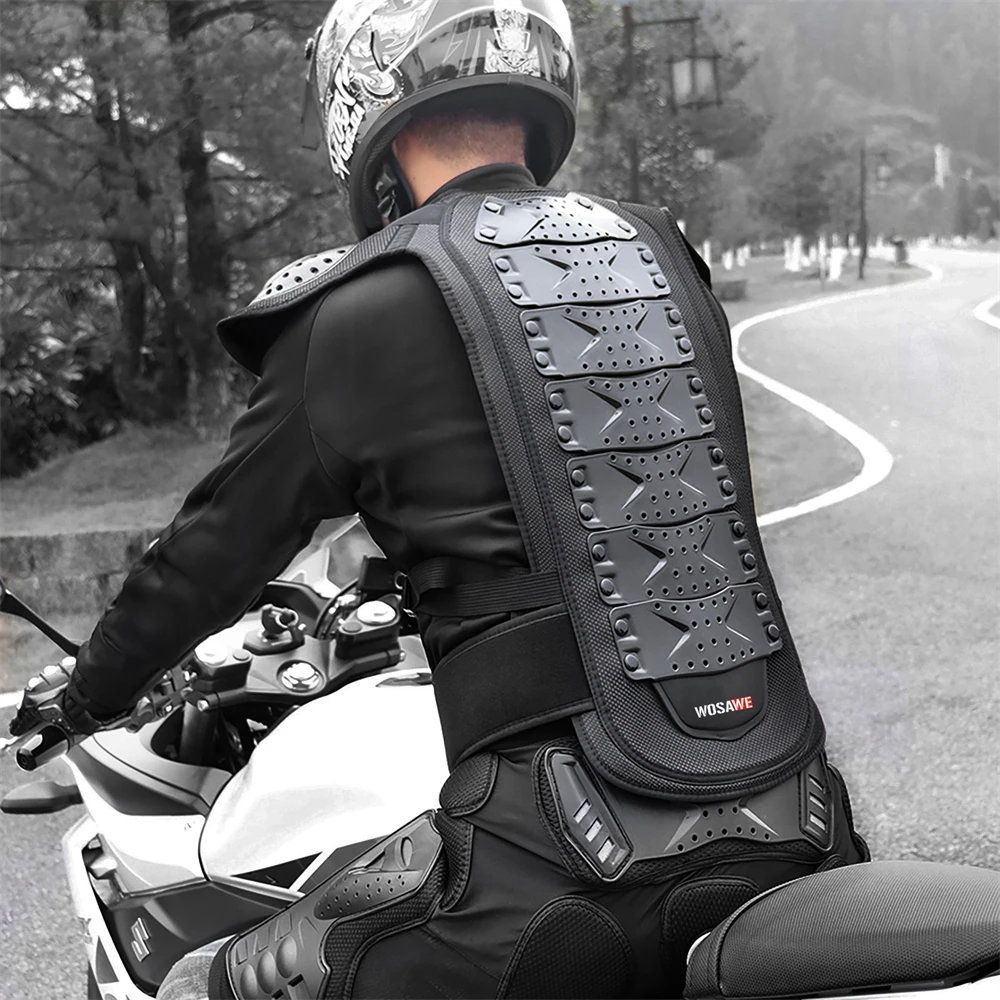 WOSAWE Motorcycle Armor Vest Racing Chest Protector Cycling Motocross Off-Road Ski Body Protective Snowboarding Jackets Adult