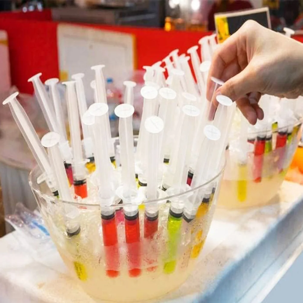 Jello Party Shot Jelly Thanksgiving/Halloween Shot Syringes,Perfect for Plastic Halloween Thanksgiving Christmas 10ml