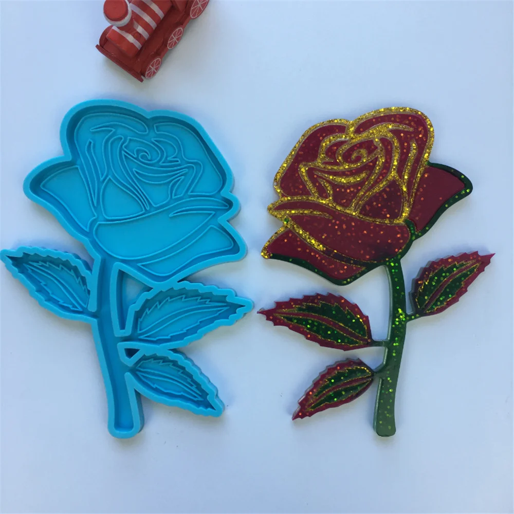 

Rose Flower Epoxy Resin Mold Home Decorations Silicone Mould DIY Crafts Ornament Casting Tools
