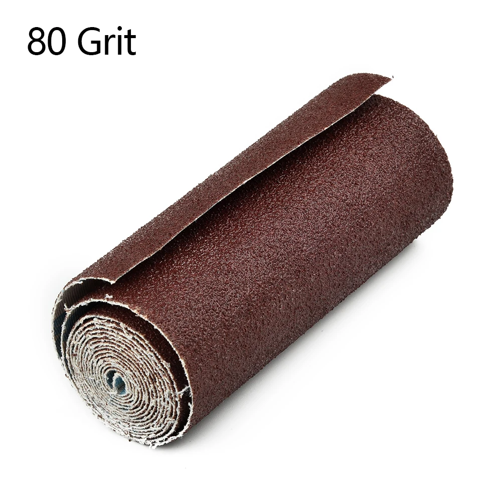 1Roll Assorted Grit Sandpaper 80-600 Grit Spindle Sanding Sleeves Oscillating Sander Metal Woodworking Polishing Abrasive Tools