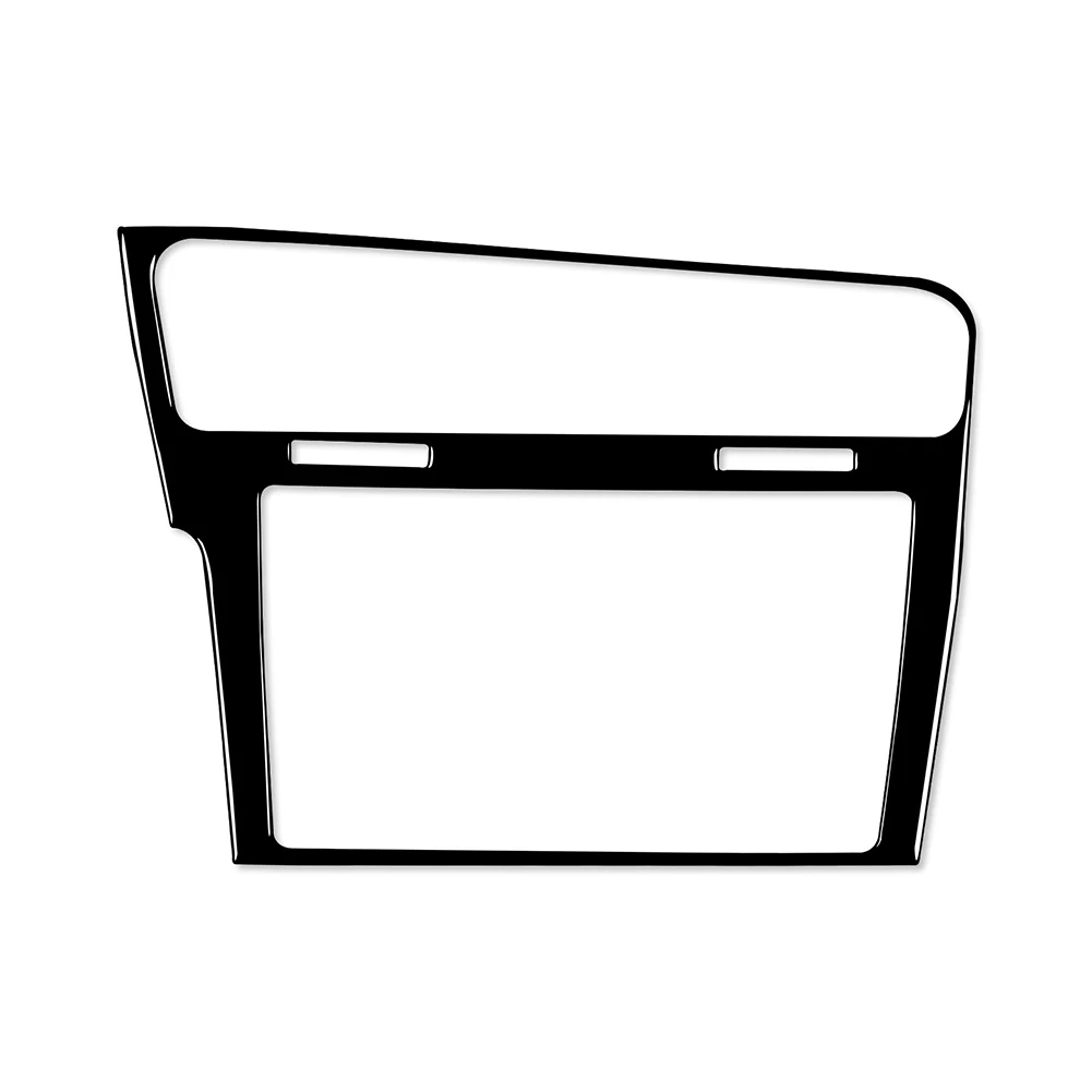 

Черные автомобильные радио-пластины, декоративная рамка панели для гольфа 7, прямая установка, защита и улучшение интерьера вашего автомобиля