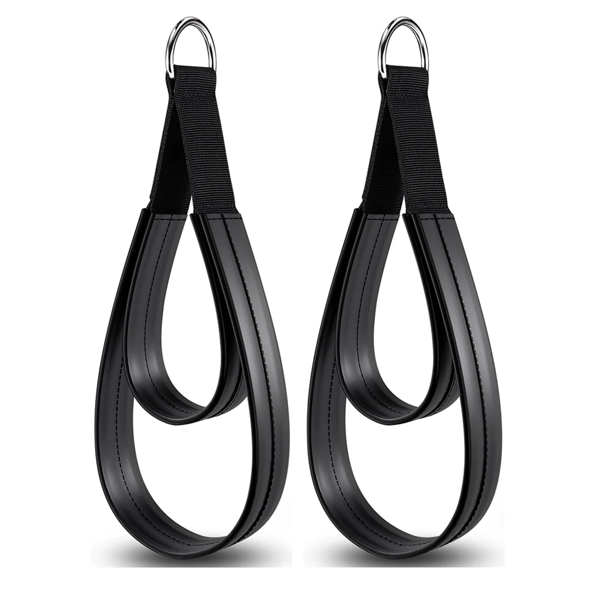 

Ремни для пилатеса 2 шт., ремни для пилатеса с двойной петлей для реформера, ремни с D-образными кольцами для фитнеса, двойные петли с мягкой подкладкой