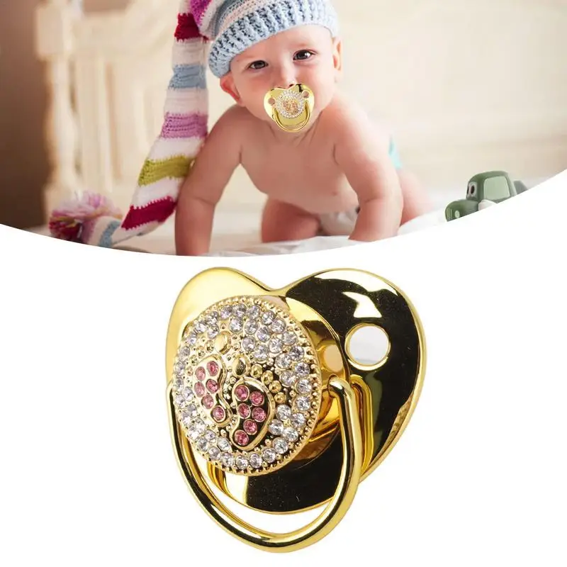 

Diamond Baby Pacifier BPA Free Newborn Soother Toddler Infant Silicone Pacifiers Bling Nipple Baby Boy Girls Birthday Gifts