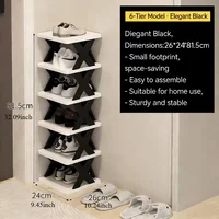 Étagère à chaussures verticale à 6/9 niveaux, porte-chaussures. Gain de place pour les entrées, facile à assembler, rangement pour l'organisation de la maison 4