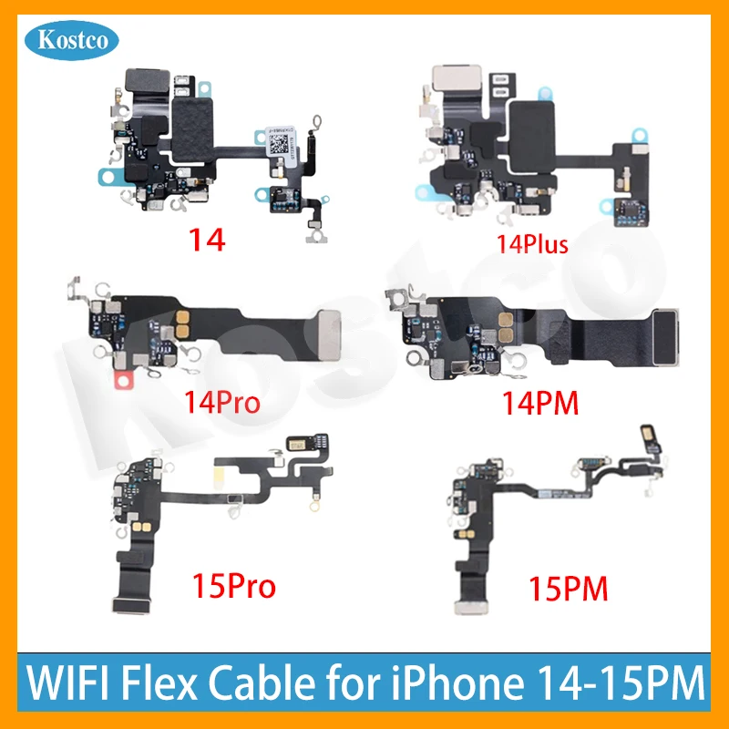 

Антенна Wi-Fi сигнальный гибкий кабель Замена подходит для iPhone 14-15 Plus Pro Max Запасные части