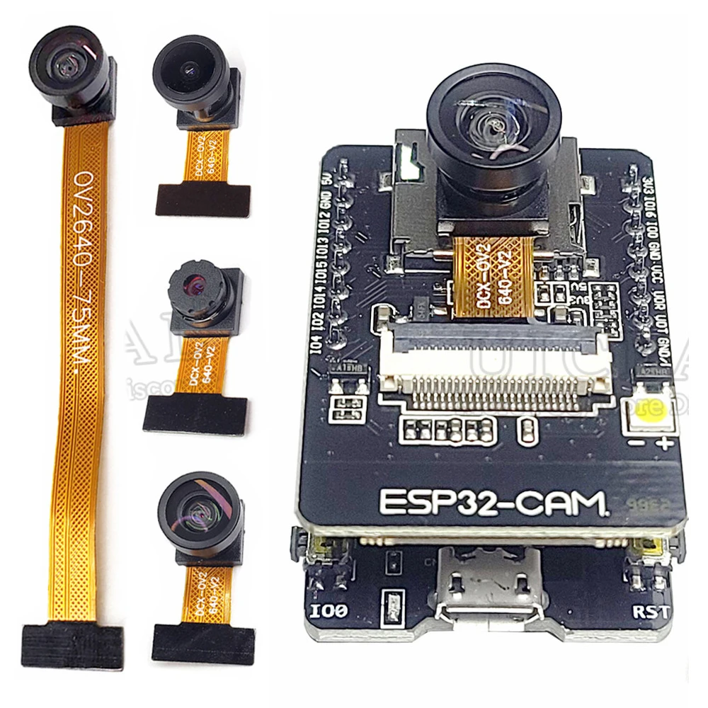 Esp32 2.4 Ghz Wifi Bluetooth Cam Camera Module Kit 8Mb Psram Ov2640 Modulo Fotocamera 66 120 160 Gradi 850Nm Visione Notturna 2Mp