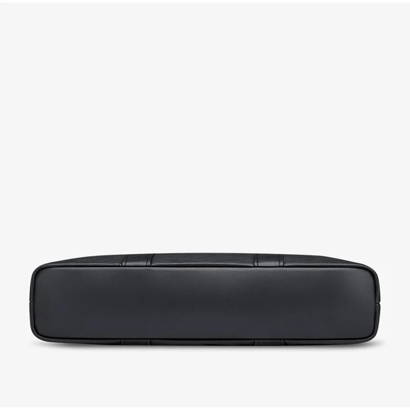 Men's leather briefcase, multifunctional laptop bag, fashionable commuting shoulder bag