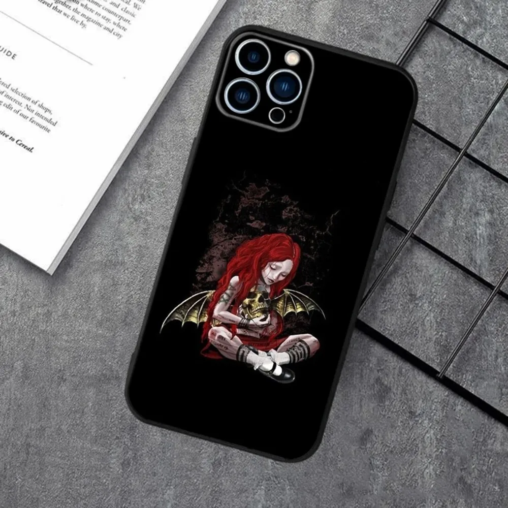 Avenged Sevenfold A7X Band Silicone Black Phone Case
