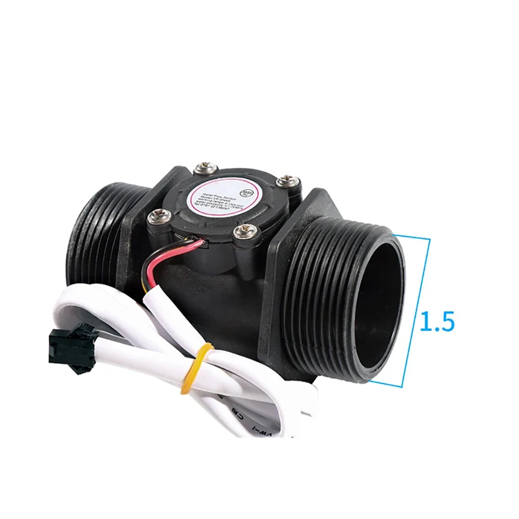 1/1.5/2inch Water Flow Sensor Hall Flowmeter Water Heater Nylon Liquid Flow Mete