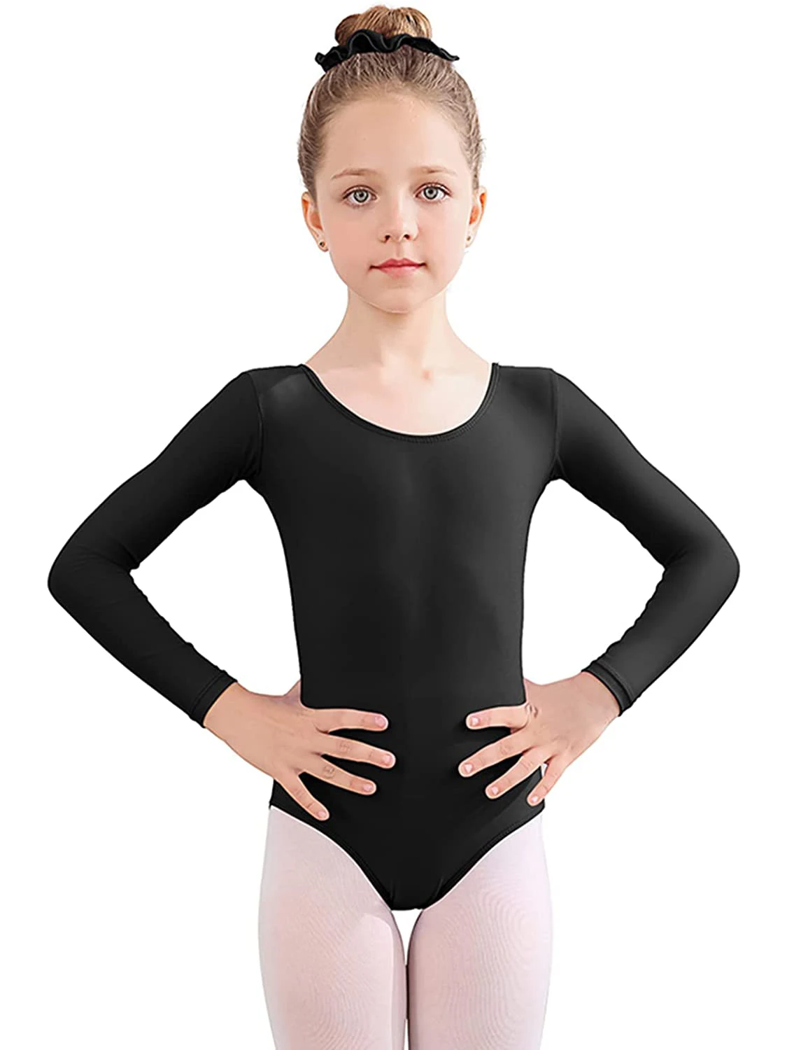 Speerise-Justaucorps de danse classique en spandex pour enfants, justaucorps de ballet à manches longues pour tout-petits, filles et garçons, costume professionnel Aqdrums