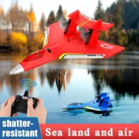 ZY525 Water Remote Control Small Aircraft for Boys and Children Toys Fixed Wing Aircraft Model Water, Land, and Air Aircraft j20 1