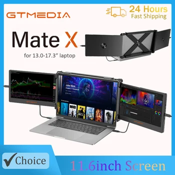 GTMEDIA Mate X Monitor portatile a doppio schermo da 11,6 pollici Schermo IPS FHD 1920*1080 Multi-sistema compatibile per laptop da 13,0-17,3 pollici 1
