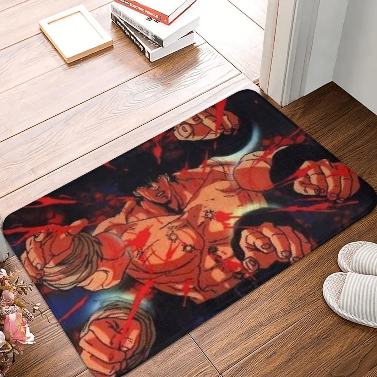 Hokuto No Ken Bedroom Mat Hokuto No Ken-2 Doormat Flannel Carpet Outdoor Rug Home Decor