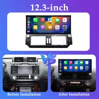 12.3 pouces pour Toyota Land Cruiser Prado 150 2014 - 2017 Android 15 autoradio vidéo lecteur multimédia WiFi GPS Navigation BT DSP 6