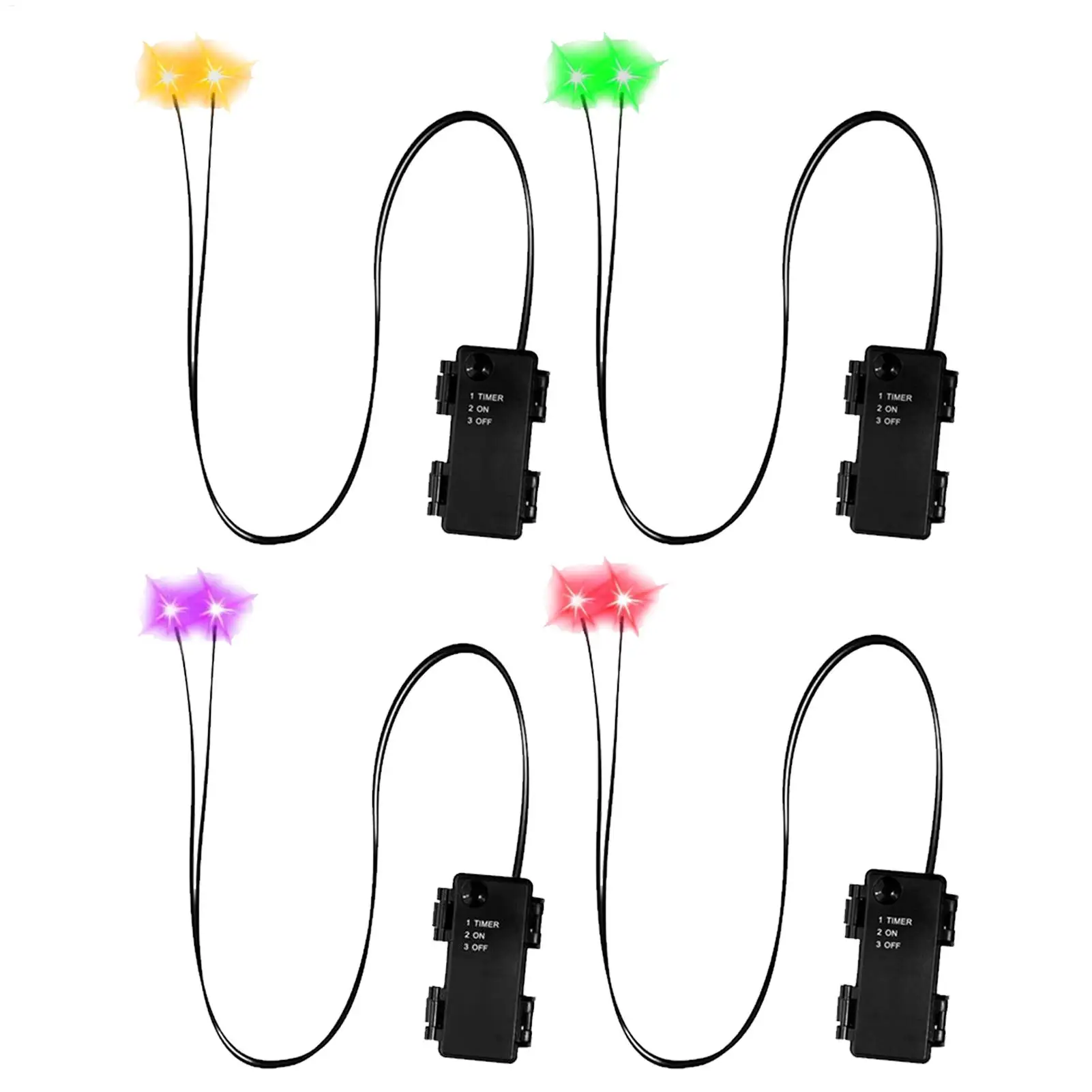 Leuchtende Augen, Halloween-Dekoration mit Timer, LED-Leuchten, Requisiten für Totenköpfe, Kürbisse, Grabsteine, Masken, Halloween-Party-Dekorationen