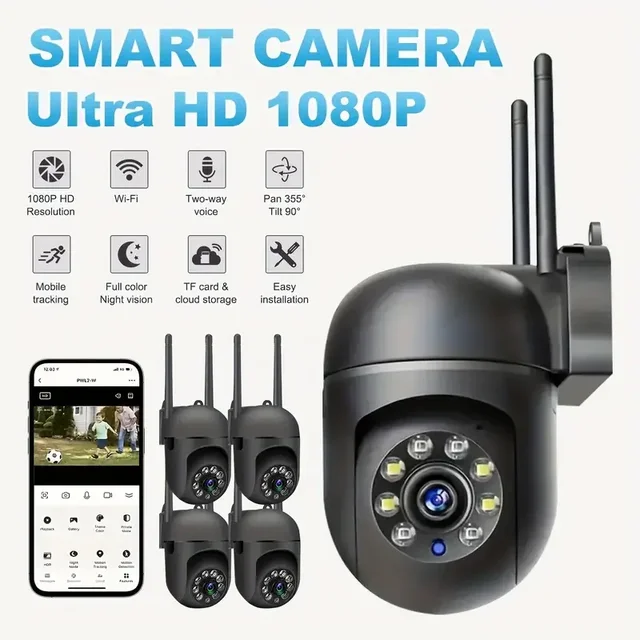 WIFI surveillance camera, 355 degree intercom home security camera, 2.4G home security system, home monitoring security system 1