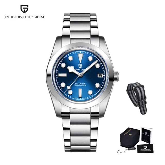 PAGANI DESIGN 36MM Men Luxury Watch Snowflake Hands Climbing Series Fashion Sport Wristwatches NH35A Automatic Mechanical Watch 