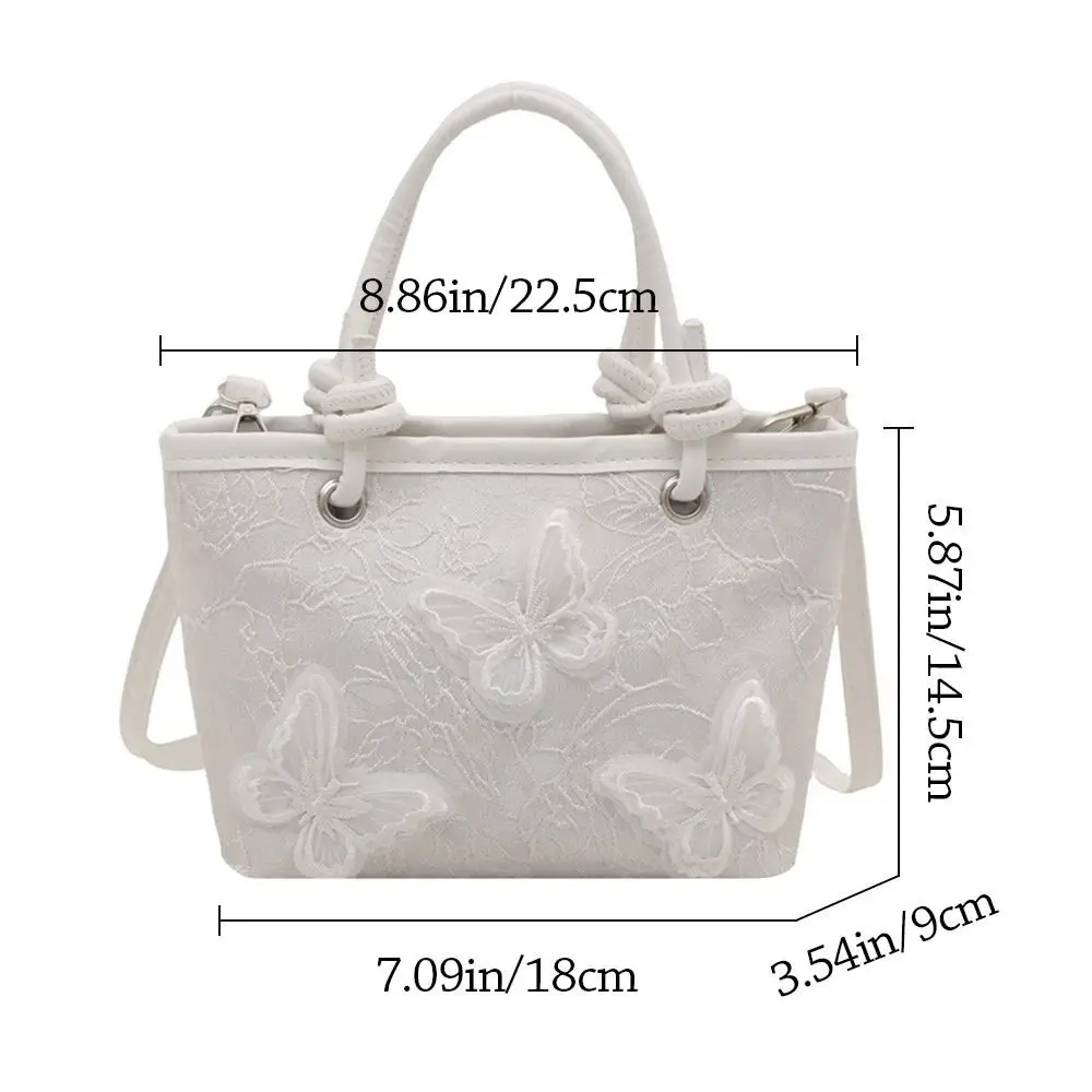 Creative Lace Shoulder Bags Elegant Handbags Embroidery Simple Tote Bag Women
