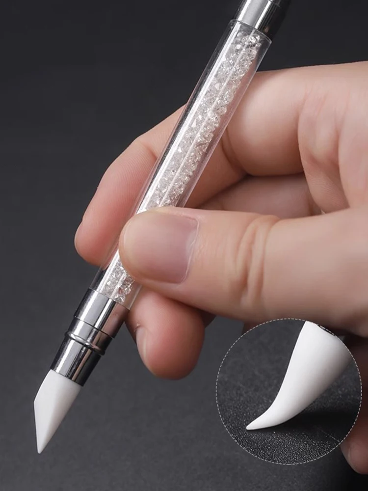 Double headed single silicone pen construction painting brush flower pen nail DIY tool 5