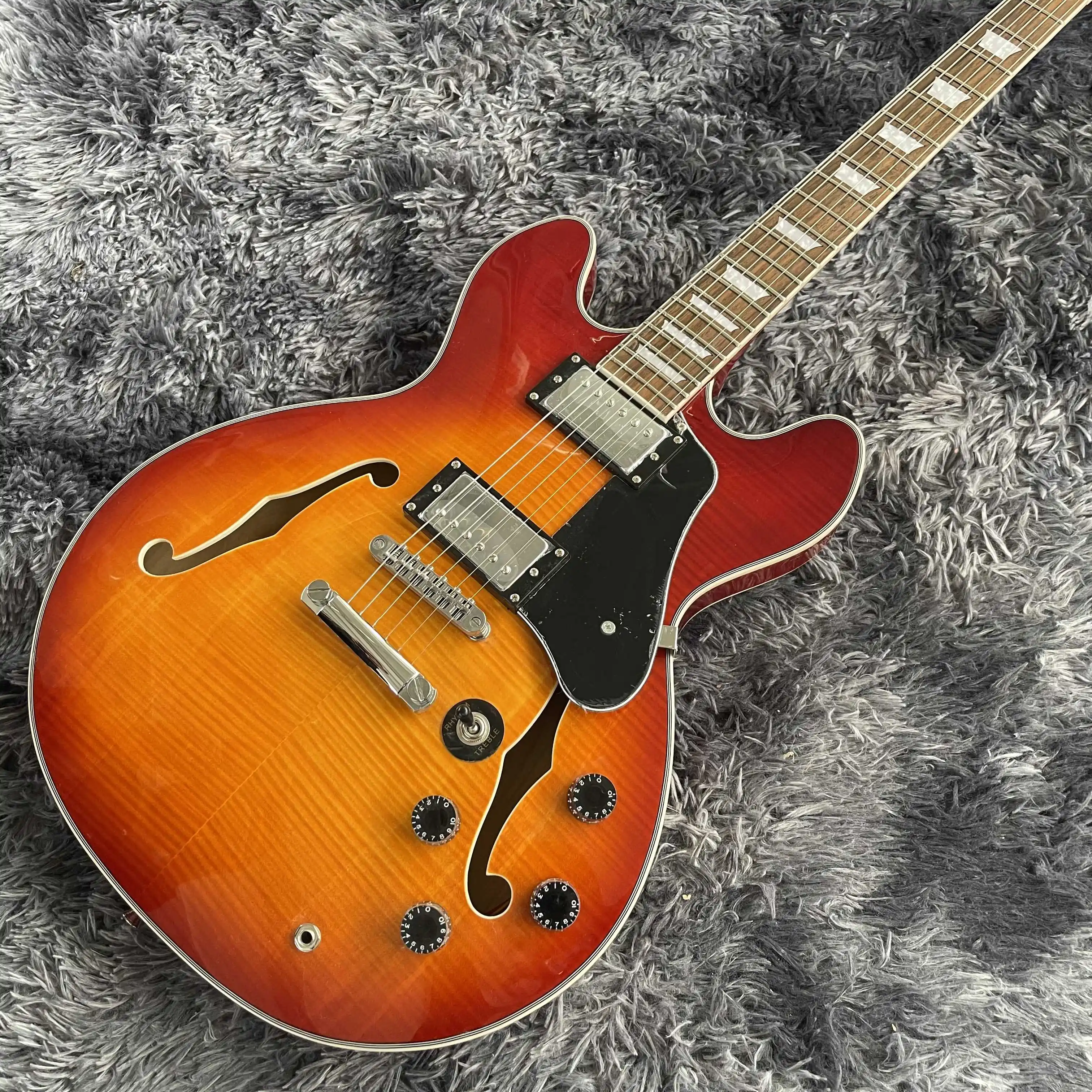 

Free shipping,orange, special-shaped, unique, electric guitar,2022 new pop, high-end custom,