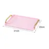 Rectangle Serving Tray Luxury Multipurpose Rectangular Art Tray Platter for Snacks Meals Breakfast Coffee Table Bathroom Vanity 6