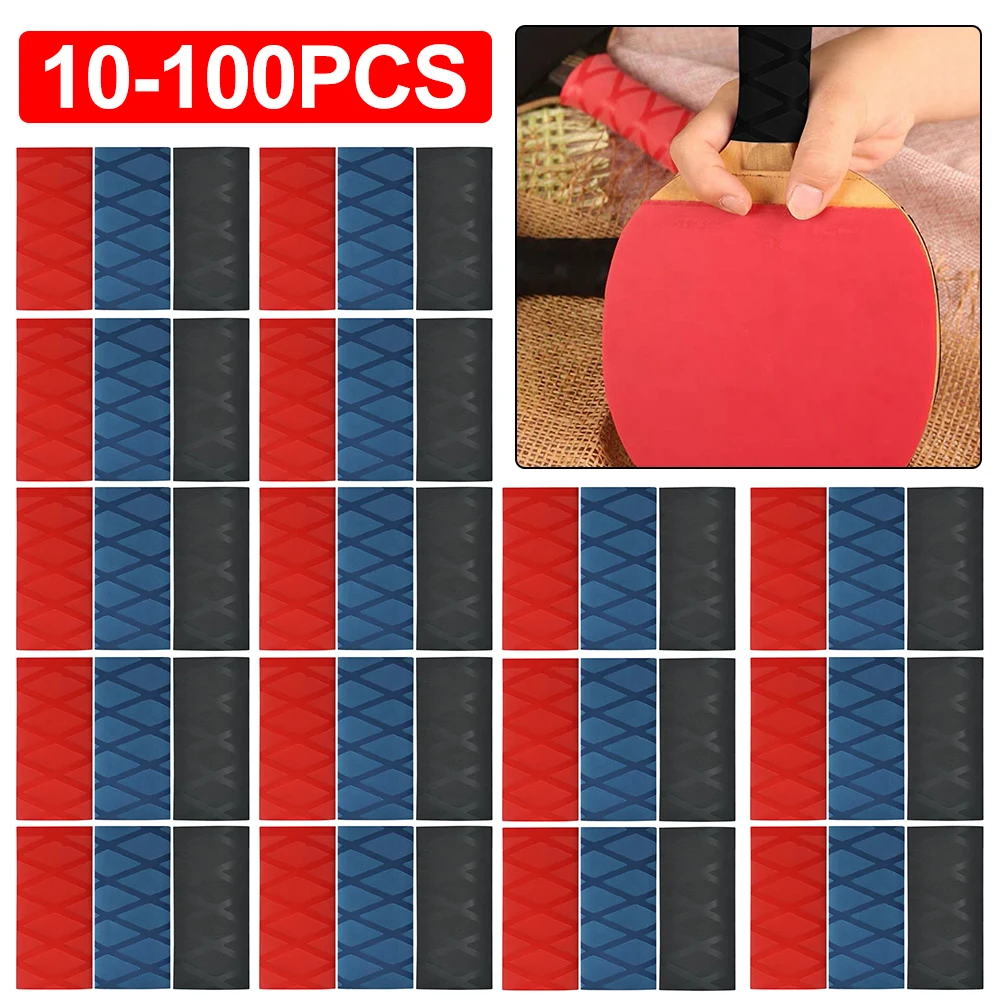 10 100Pcs Table Tennis Rackets for Overgrip Handle Tape Heat shrinkable