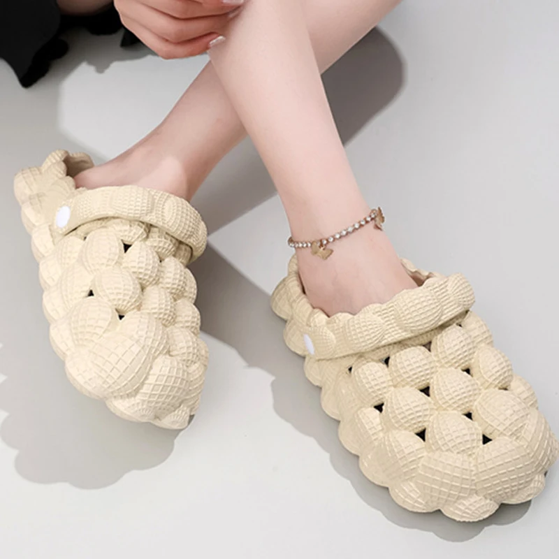 Shevalues Women Clogs Slippers Cute Bubble Ball Sandals Summer