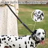 Reflective Shock Absorbing Pet Dog Leash with Car Seatbelt for Large Dogs Heavy Duty Tactical Bungee Dog Leash No Pull Dog Leash 4