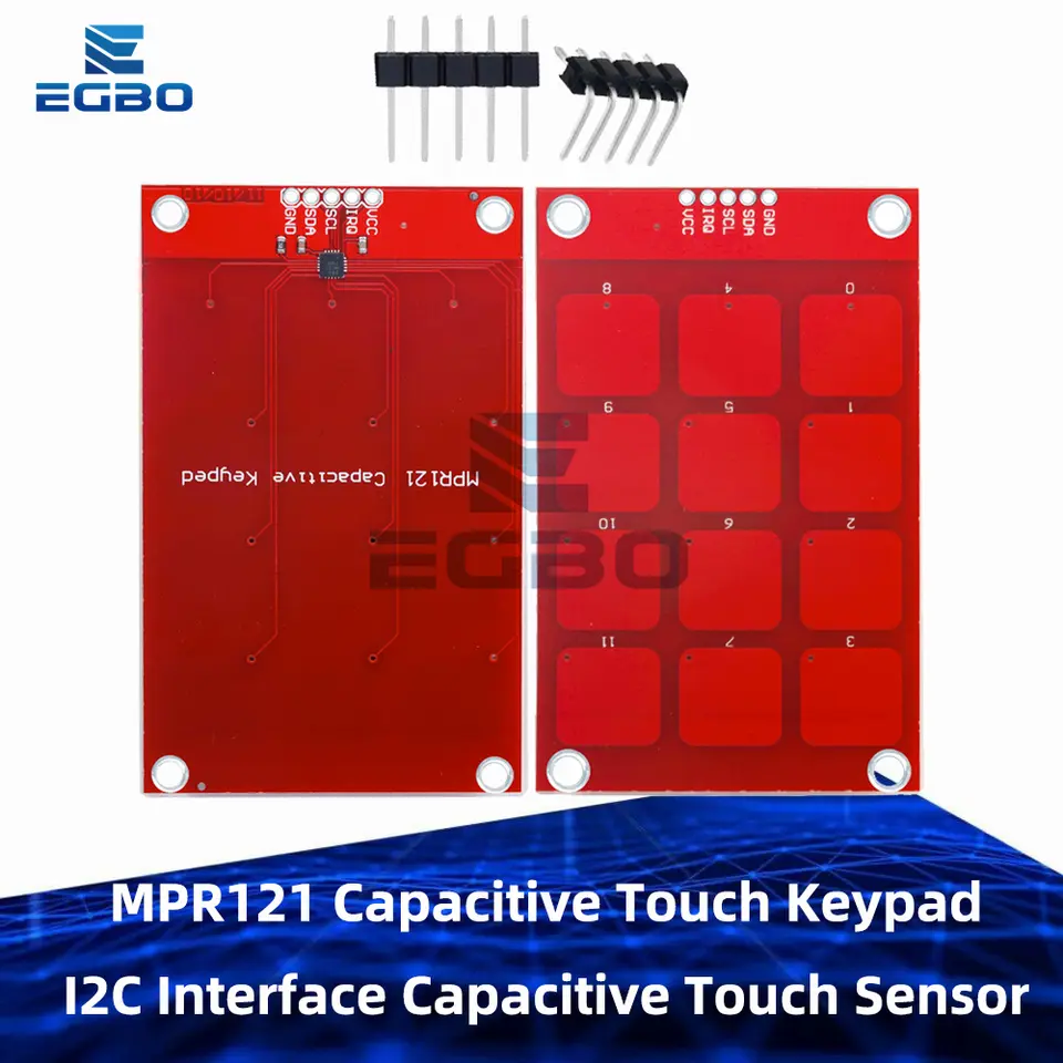 1~3PCS MPR121 Capacitive Touch Keypad Sensor Module with I2C Interface and 12 Buttons for Arduino image 1