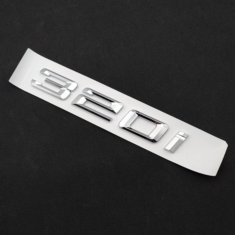 3D ABS 로고 엠블럼 문자 자동차 트렁크 스티커, BMW E46 E36 E90 F31 액세서리, 316i 318i 318d 320i 320d 325i 325d 330i 330d
