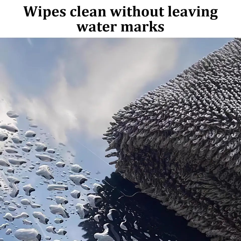 MagicDry Twist-Weave Microfiber Car Towels (3-Piece Set) - Extra Large 35x24 Inch & Small, Streak-Free, Ultra Absorbent For Car Detailing