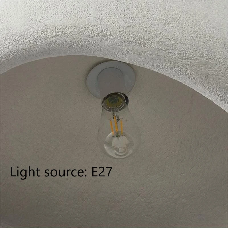 Nordic Wabi Sabi E27 LED Pendant Lights Modern Ceiling Chandelier Lights for Living Room Bedroom Dining Room Loft Hanghing Lamp images - 6