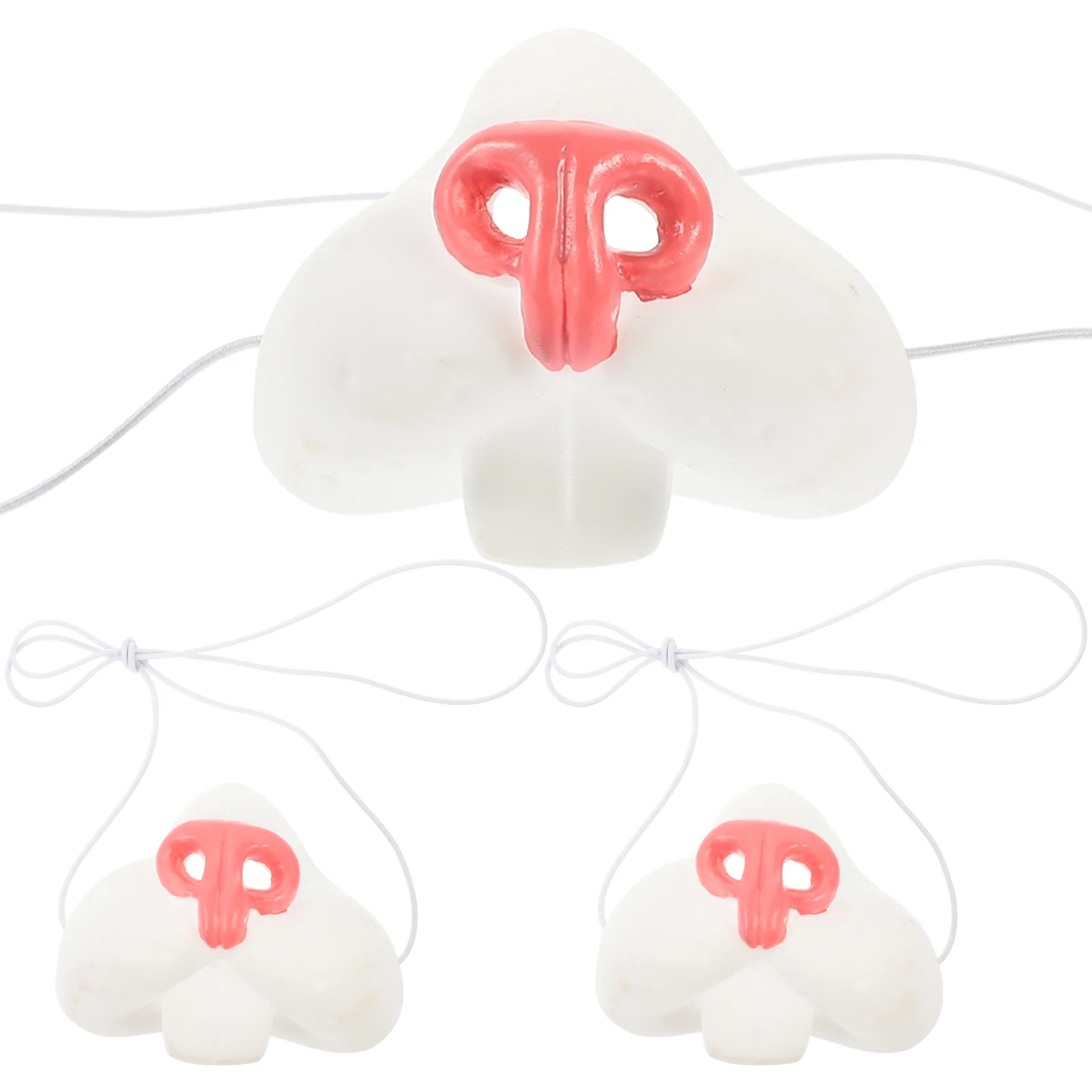 

3 PCS Rabbit Nose Decorative Bunny Prop Carnival Clothing Show Portable Circus Vinyl Dress up Compact
