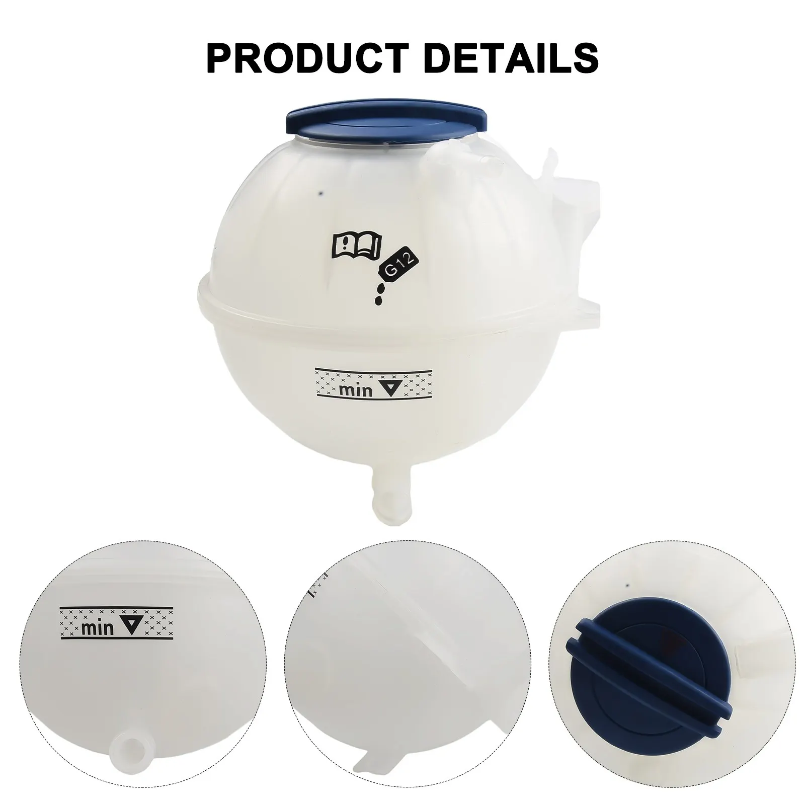 

1pcs Seat Coolant Expansion Water Tank Engine Radiator Coolant Tank Reservoir W/ Cap For GOLF For MK6 1K0121407A