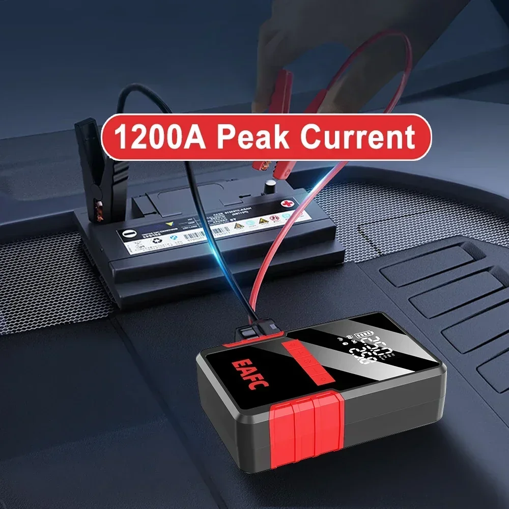 1200A Car Jump Starter Air Pump Multi-Function 4In1 Air Compressor Power Bank Battery Starter Starting Auto Tyre Inflator car jump starter jump starter