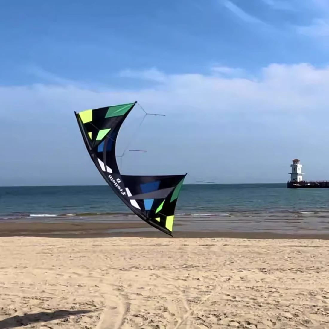 Freilein 2.38m Quad Line Stunt Kite Large Professional Acrobatic Kite PC31 Handle + 4x30mx90lb Dyneema Lines + Bag Kit Available