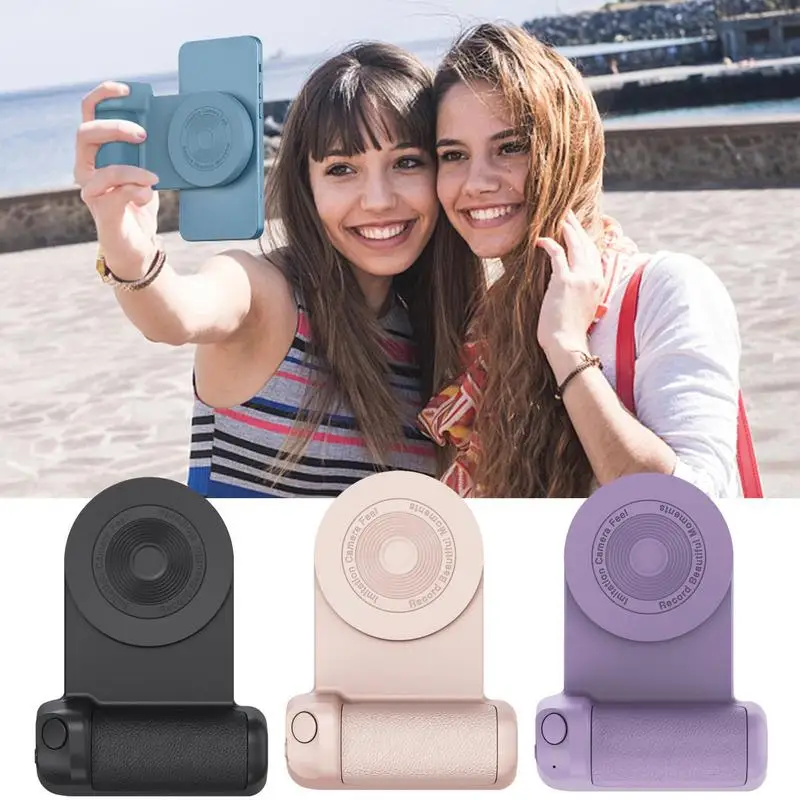 

Mobile Handheld Selfie Booster Holder Blue Tooth Magnetic Phone Mount Selfie Grip Remote Mobile Camera Wireless Shutter Handle