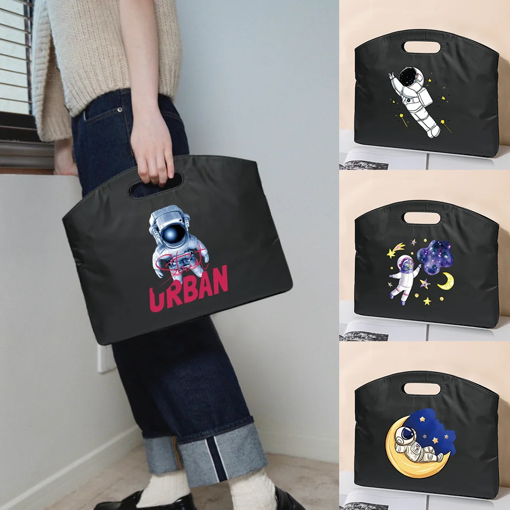

Fashion Briefcase Laptop Unisex Astronaut Series Print Handbag Business Portfolio for Document File Bag Conference Tablet Bag
