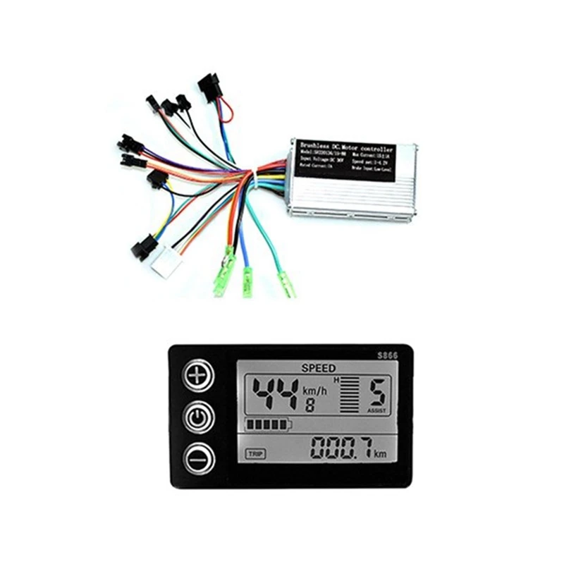 1 Set 36V 17A 250W/350W Controller Motore E-Bike Brushless Speed Controller Accessori E Display Lcd S866