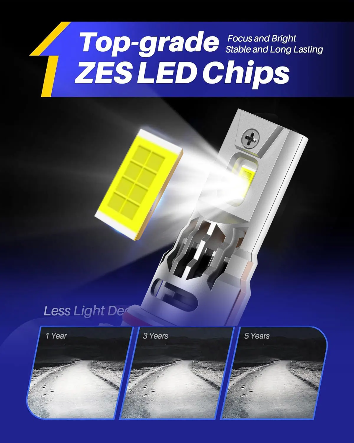 2Pcs LED 자동차 전구 9005/HB3 9006/HB4 50000Lm 120W CSP 헤드라이트 6500K 주간 주행 램프 고품질 자동차 조명