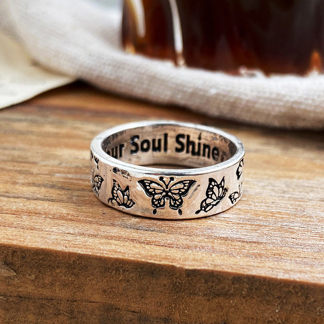 Women's Ring Open Knuckle Ring Creative Retro Star Moon Ring Old Ring Suitable as a Gift for Women Free Shipping