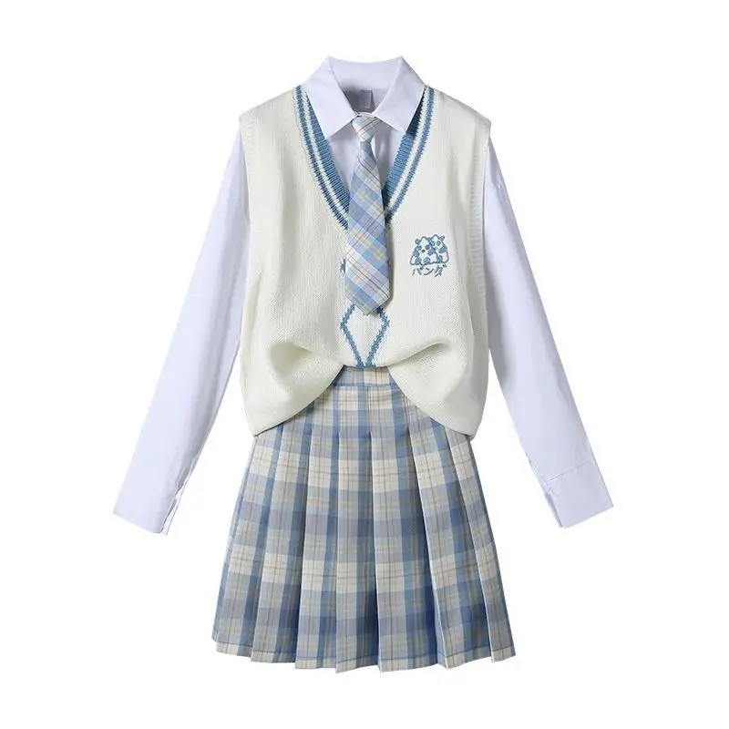 Japanese School Uniform Japanese Schoolgirl Skirt Jk Uniform Vest Skirt Sweater