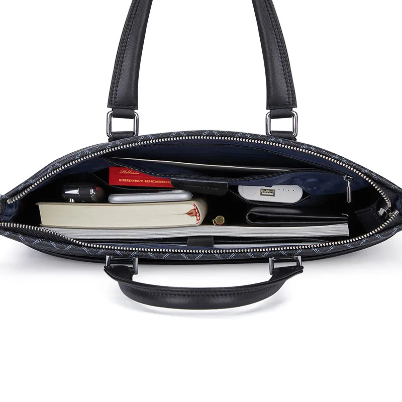 New Business Briefcase Large Capacity Business Travel Handbag Fashionable and Simple Men's Bags Crossbody Shoulder Bag