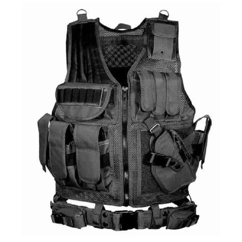 Multi-Pocket Tactical Vest for Outdoor and Airsoft Activities